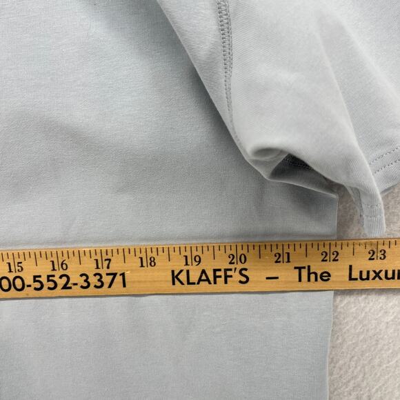 BYLT Shirt Mens XL Drop Cut LUX Premium Basics Athletic Short Sleeve Fog Blue - Picture 12 of 14